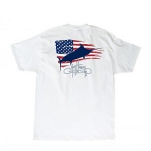 Guy Harvey Patriot white pocket tee S